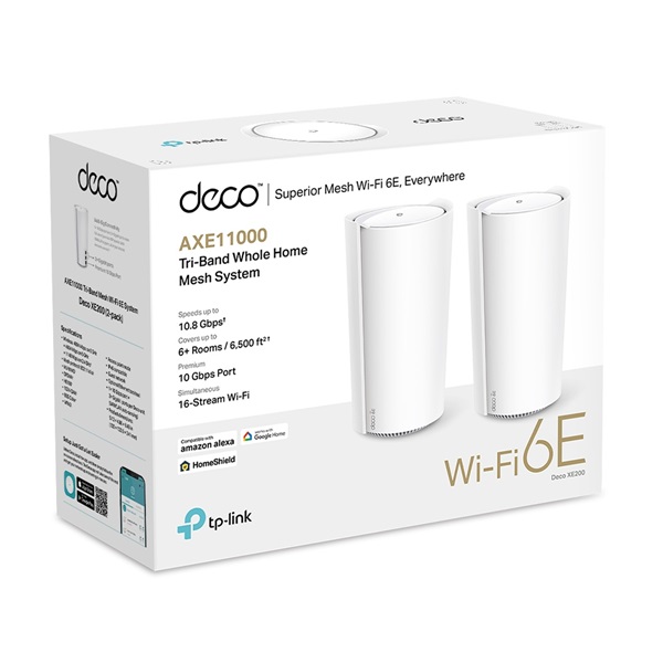 TP-LINK Wireless Mesh Networking system AXE11000 DECO XE200(2-PACK)