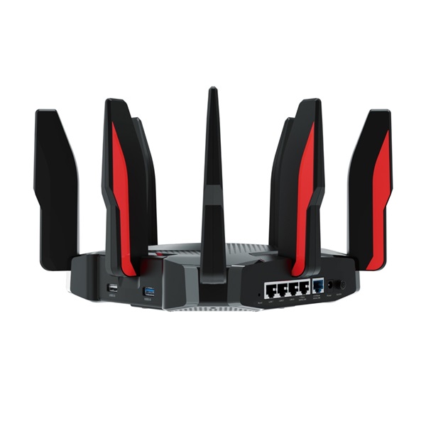 TP-LINK Wireless Router Tri Band AX6600 1xWAN(2500Mbps) + 4xLAN(1000Mbps) + 2xUSB, Archer GX90