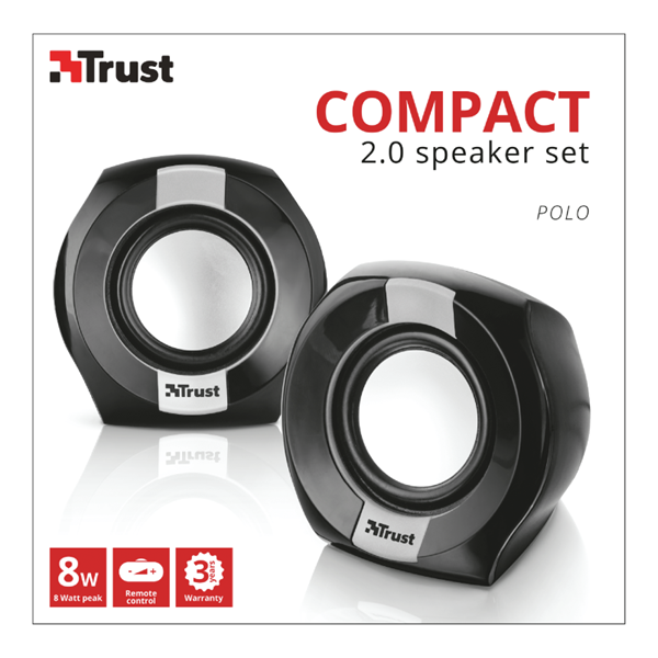 TRUST 2.0-ás hangszórókészlet 20943 (Polo Compact 2.0 Speaker Set)