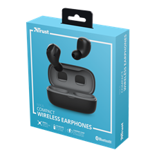 TRUST Bluetooth vezetékmentes fülhallgató 23555 (Nika Compact Bluetooth Wireless Earphones - black)