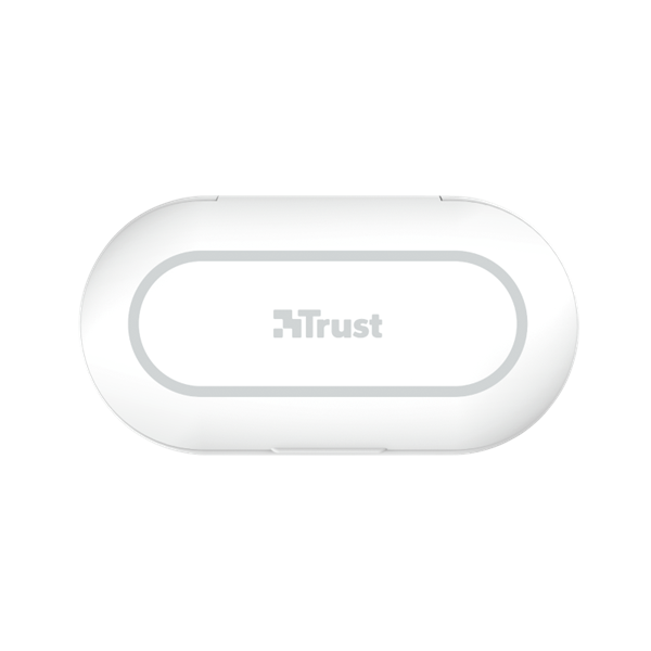 TRUST Bluetooth vezetékmentes fülhallgató 23705 (Nika Touch Bluetooth Wireless Earphones - white)