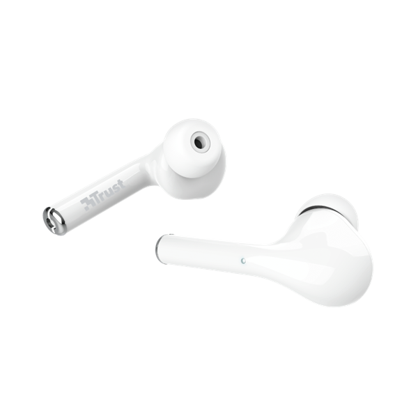 TRUST Bluetooth vezetékmentes fülhallgató 23705 (Nika Touch Bluetooth Wireless Earphones - white)