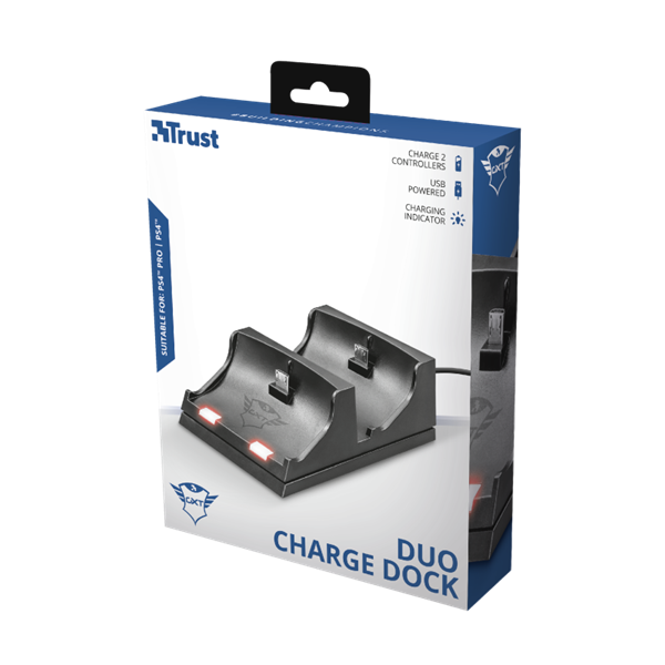 TRUST Duo dokkoló PS4-hez 21681 (GXT 235 Duo Charging Dock for PS4)