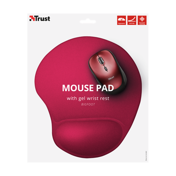 TRUST Egéralátét 20429 (BigFoot Mouse Pad - red)