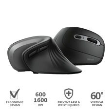 TRUST Ergonomikus vezeték nélküli egér 23507 (Verro Ergonomic Wireless Mouse)