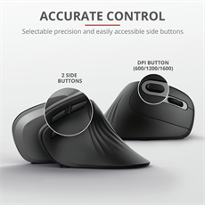 TRUST Ergonomikus vezeték nélküli egér 23507 (Verro Ergonomic Wireless Mouse)