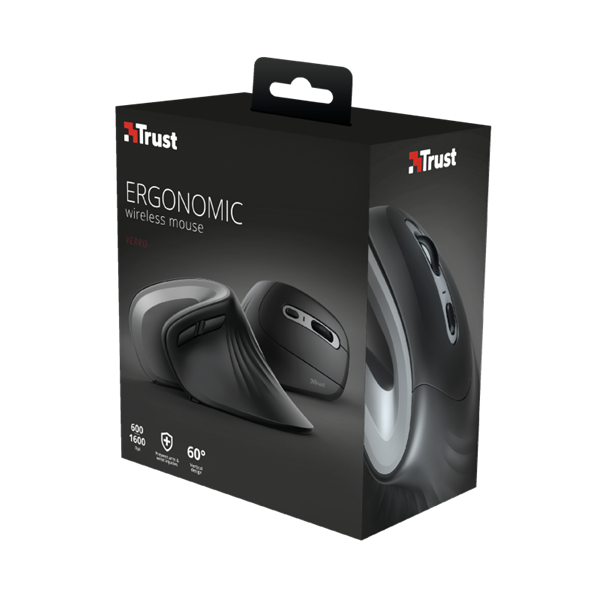 TRUST Ergonomikus vezeték nélküli egér 23507 (Verro Ergonomic Wireless Mouse)
