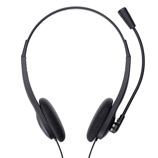 TRUST Basics Fejhallgató mikrofonnal 24659 (Chat headset-Black)