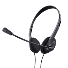 TRUST Basics Fejhallgató mikrofonnal 24659 (Chat headset-Black)
