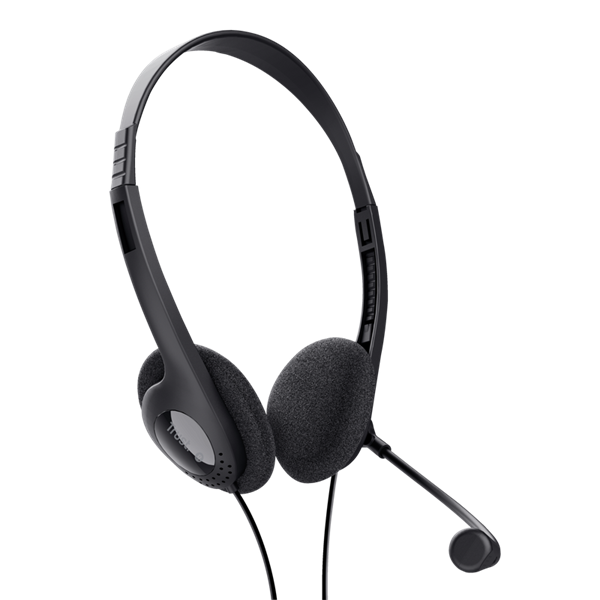 TRUST Fejhallgató mikrofonnal 24659 (Chat headset-Black)