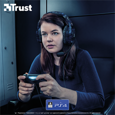 TRUST Gaming mikrofonos fejhallgató PS4™-hez 23532 (GXT 488 Forze-B PS4 Gaming Headset PlayStation® - blue)