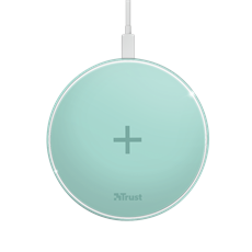 TRUST Gyors vezeték nélküli töltő 23865 (Qylo Fast Wireless Charging Pad 7.5/10W - turquoise)