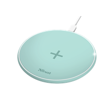 TRUST Gyors vezeték nélküli töltő 23865 (Qylo Fast Wireless Charging Pad 7.5/10W - turquoise)