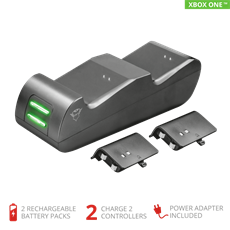 TRUST Kettős töltő dokkoló 20406 (GXT 247 Duo Charging Dock for Xbox One)