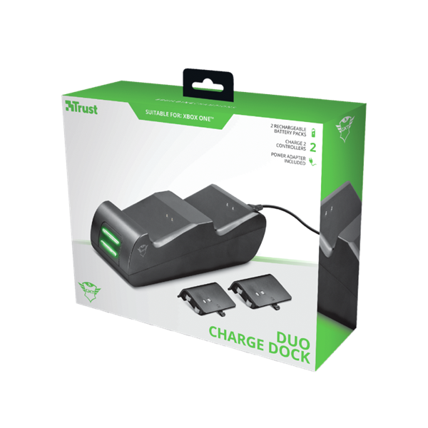 TRUST Kettős töltő dokkoló 20406 (GXT 247 Duo Charging Dock for Xbox One)