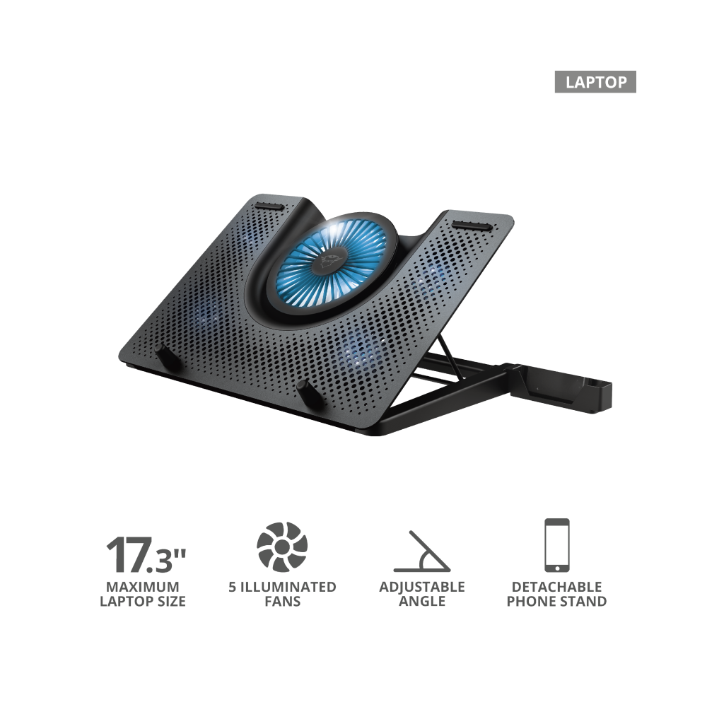 TRUST Laptop hűtőállvány 23581 ( GXT 1125 Quno Laptop Cooling Stand