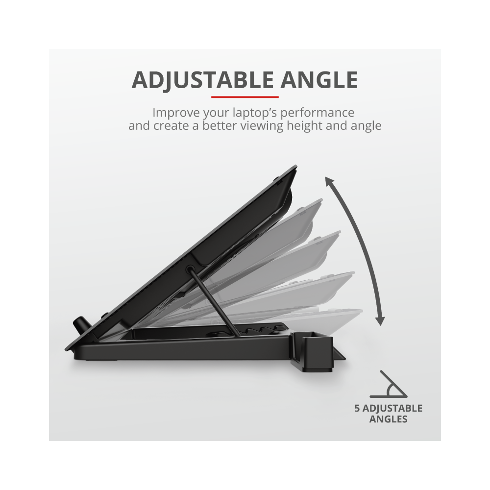 TRUST Laptop hűtőállvány 23581 ( GXT 1125 Quno Laptop Cooling Stand