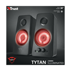 TRUST Megvilágított 2.0 hangszórókészlet 21202 (GXT 608 Tytan Illuminated 2.0 Speaker Set)
