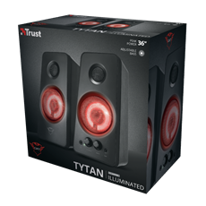 TRUST Megvilágított 2.0 hangszórókészlet 21202 (GXT 608 Tytan Illuminated 2.0 Speaker Set)