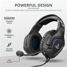 TRUST Mikrofonos fejhallgató PS4™-hez 23530, GXT 488 Forze PS4 Gaming Headset PlayStation® official licensed product