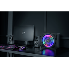 TRUST RGB-megvilágítású 2.1 hangszórókészlet 22944 (GXT 629 Tytan RGB Illuminated 2.1 Speaker Set)