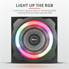 TRUST RGB-megvilágítású 2.1 hangszórókészlet 22944 (GXT 629 Tytan RGB Illuminated 2.1 Speaker Set)