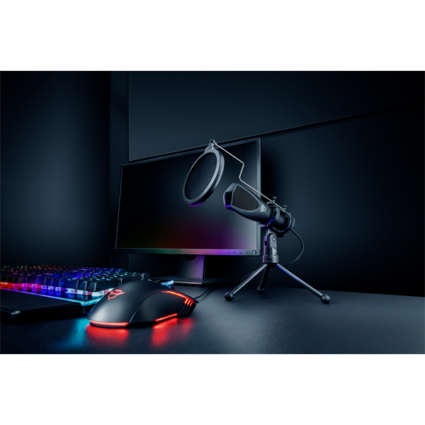 TRUST USB streamelő mikrofon 22656 (GXT 232 Mantis USB Streaming Microphone)