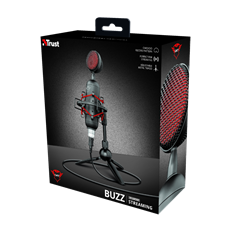 TRUST USB streamelő mikrofon 23466 (GXT 244 Buzz USB Streaming Microphone)