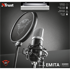 TRUST USB stúdiómikrofon 21753 (GXT 252 Emita Streaming Microphone)