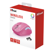 TRUST Vezeték nélküli egér 22336 (Yvi FX Wireless Mouse - pink)