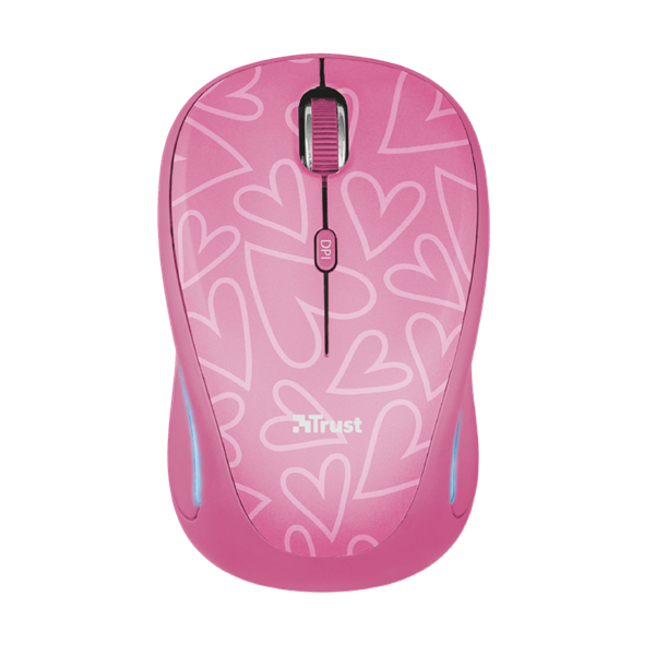 TRUST Vezeték nélküli egér 22336 (Yvi FX Wireless Mouse - pink)