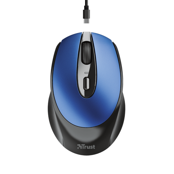 TRUST Vezeték nélküli tölthető egér 24018 ( Zaya Rechargeable Wireless Mouse - blue)