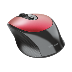 TRUST Vezeték nélküli tölthető egér 24019 (Zaya Rechargeable Wireless Mouse - red)