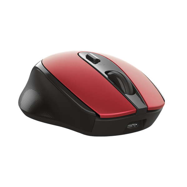 TRUST Vezeték nélküli tölthető egér 24019 (Zaya Rechargeable Wireless Mouse - red)