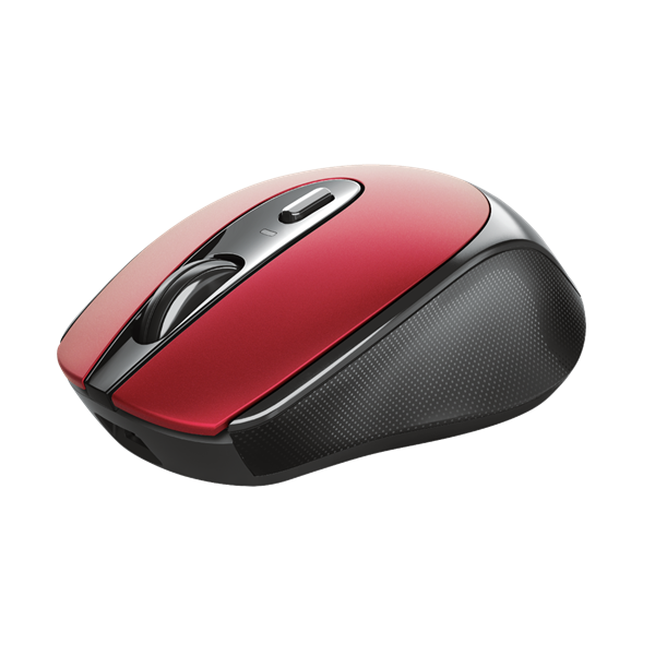 TRUST Vezeték nélküli tölthető egér 24019 (Zaya Rechargeable Wireless Mouse - red)