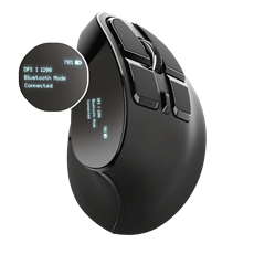 TRUST Vezeték nélküli tölthető ergonomikus egér 23731 (Voxx Rechargeable Ergonomic Wireless Mouse)