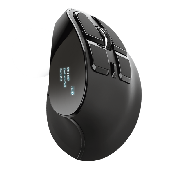 TRUST Vezeték nélküli tölthető ergonomikus egér 23731 (Voxx Rechargeable Ergonomic Wireless Mouse)
