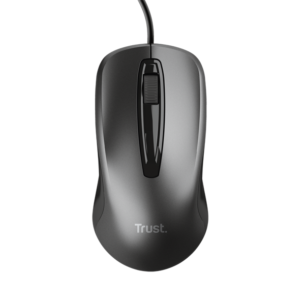 TRUST Basics Vezetékes optikai egér 24657 (Wired Optical Mouse-black)