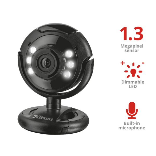 TRUST Webkamera 16428 (SpotLight Pro Webcam with LED lights)