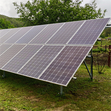 TreeSystem földi 18 db / 35 mm magas modulokhoz napelem tartószerkezet
