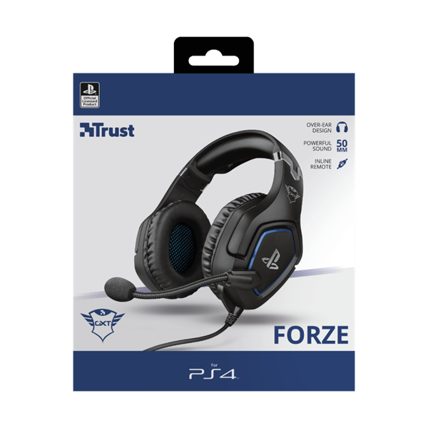 TRUST Mikrofonos fejhallgató PS4™-hez 23530, GXT 488 Forze PS4 Gaming Headset PlayStation® official licensed product
