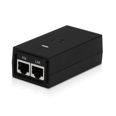 UBiQUiTi POE Adapter 2x1000Mbps, 24VDC @ 0.5A - POE-24-12W-G