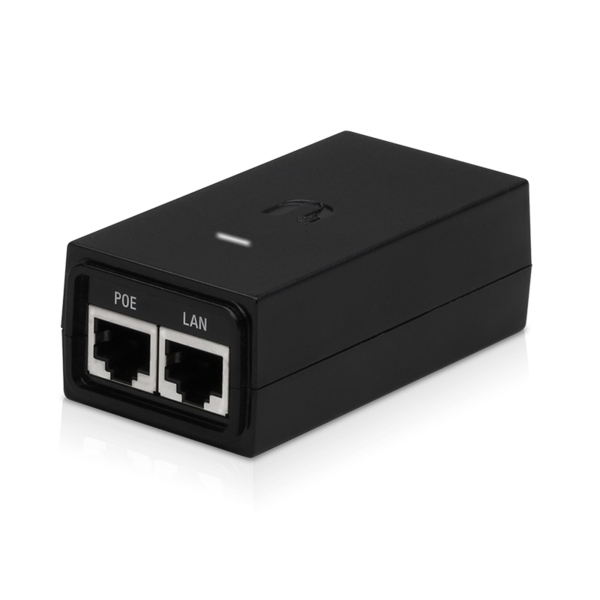 UBiQUiTi POE Adapter 2x1000Mbps, 24VDC @ 0.5A - POE-24-12W-G