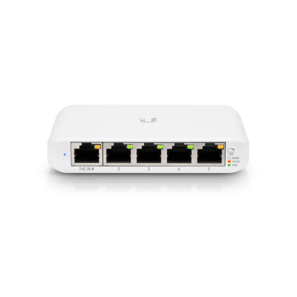 UBiQUiTi Switch 5x1000Mbps (POE Input), Menedzselhető, Asztali - USW-FLEX-MINI