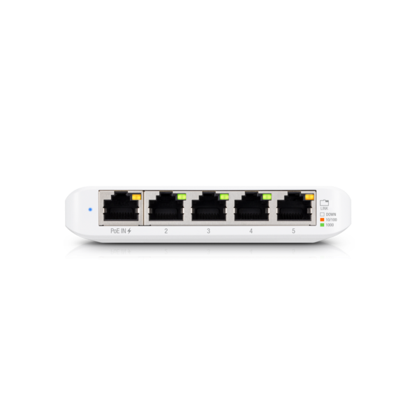 UBiQUiTi Switch 5x1000Mbps (POE Input), Menedzselhető, Asztali - USW-FLEX-MINI