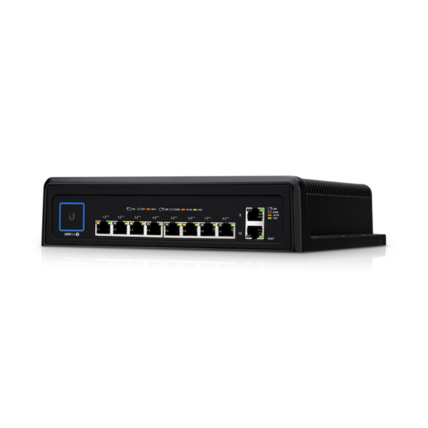 UBiQUiTi Switch 10x1000Mbps (8xPOE+), Alumínium ház, Menedzselhető, kültéri - USW-INDUSTRIAL