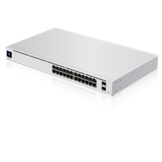 UBiQUiTi Switch 24x1000Mbps + 2x10000Mbps SFP+, Menedzselhető, Rackes - USW-PRO-24