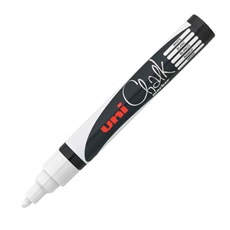 UNI Chalk Marker Pen PWE-5M Medium Bullet Tip - White