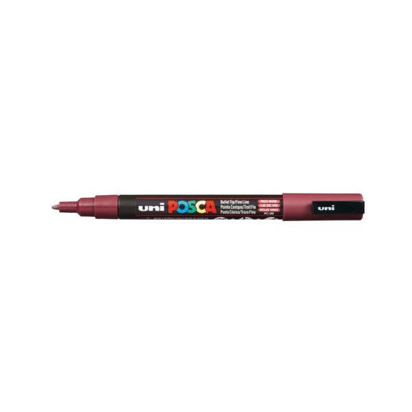 UNI POSCA Marker Pen PC-3M Fine - Red Wine