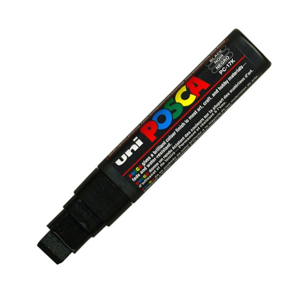 UNI POSCA Marker Pen PC-17K Extra-Broad - Black